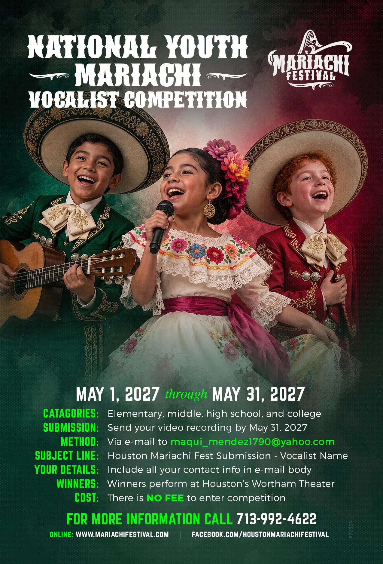 National Youth Mariachi Vocalist Competition